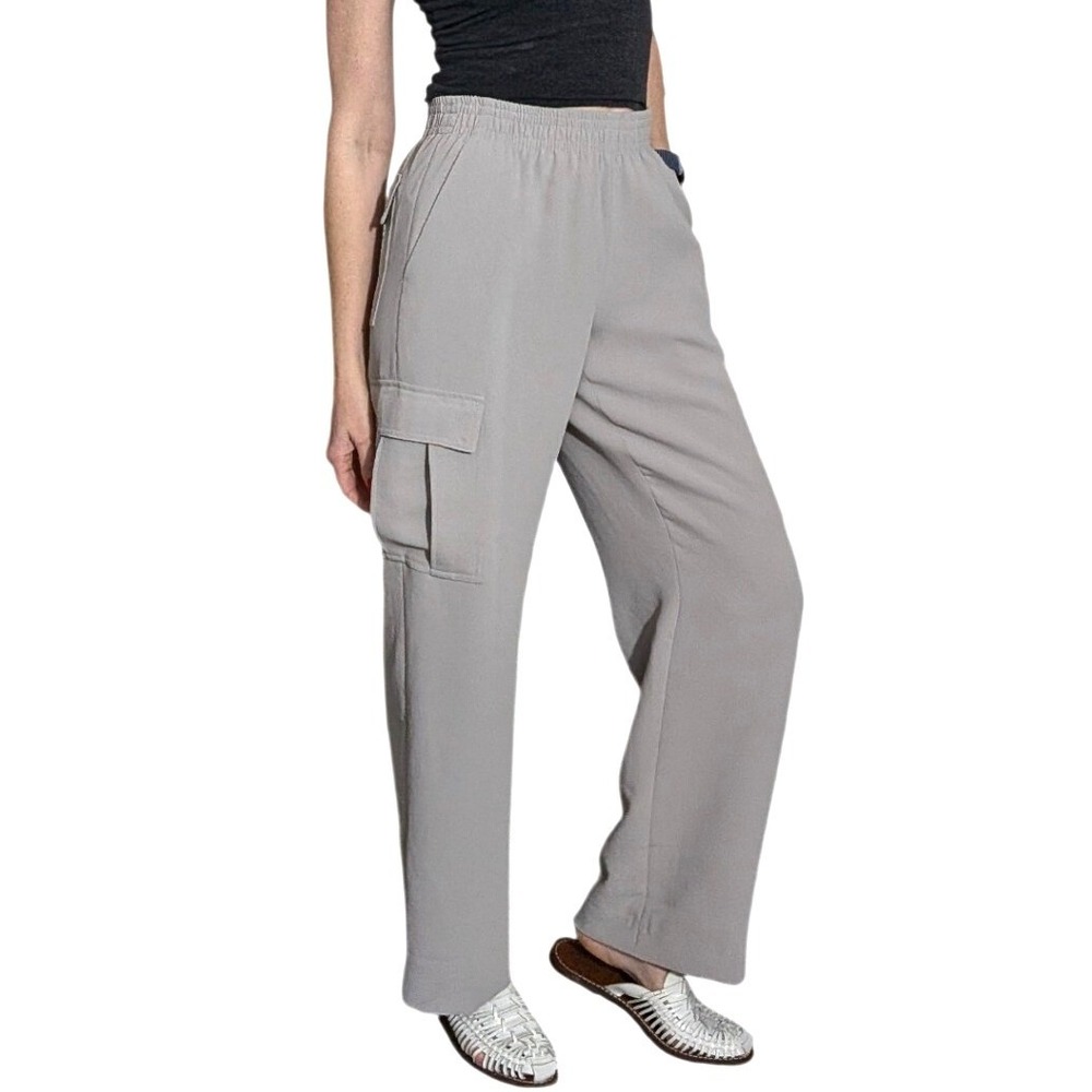 Aritzia Wilfred Highlight Cargo Pant Elastic Waist Ashen Gray Size S